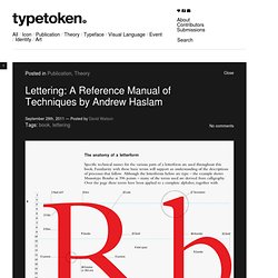 Lettering: A Reference Manual of Techniques by Andrew Haslam