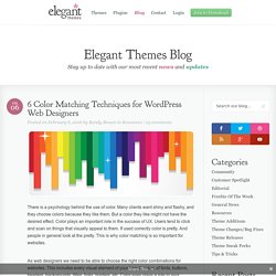 6 Color Matching Techniques for WordPress Web Designers