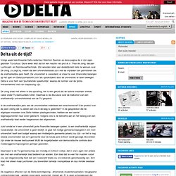 TU Delta: Delta uit de tijd?24-02-2000