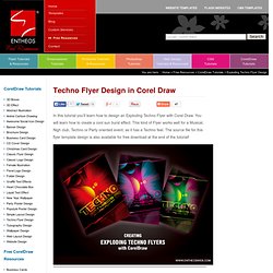 Techno Flyer Design in CorelDraw