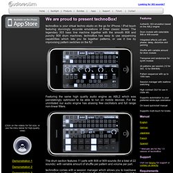 technoBox: Your mobile techno studio for iPhone / iPod touch