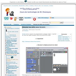 Simuler les défis avec Scratch