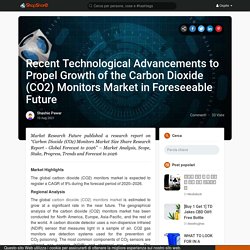 Recent Technological Advancements to Propel Growth of the Carbon Dioxide (CO2) Monitors Market in Foreseeable Future
