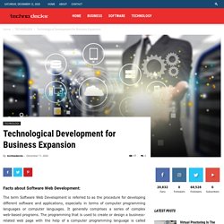 Technological Development for Business Expansion