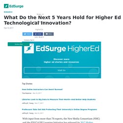 What Do the Next 5 Years Hold for Higher Ed Technological Innovation?