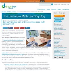 Can technological tools and interventions boost math achievement?