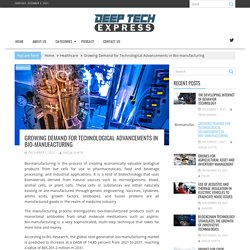 Growing Demand for Technological Advancements in Bio-manufacturing