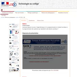 Technologie au Collège - Académie de Nancy-Metz