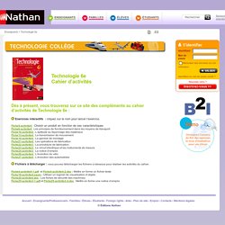 Technologie Collège - Editions Nathan