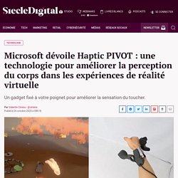 Microsoft dévoile Haptic PIVOT : une technologie pour améliorer la perception du corps dans les expériences de réalité virtuelle