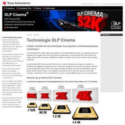 DLP Cinema, Technologie cinéma numérique, 3D, S2K, Enhanced 4K, Puces DLP Cinema, DLP-Texas Instruments
