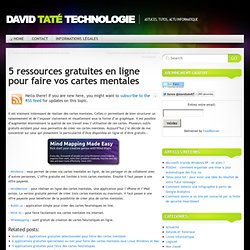 5 ressources gratuites en ligne pour faire vos cartes mentales