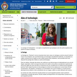 Ados et technologie - Service de police d'Ottawa