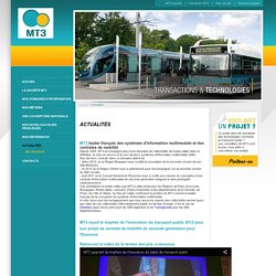 MT3 - Technologie transport public - SIM - centrale de mobilité
