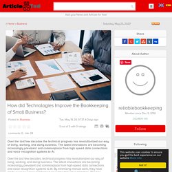 How did Technologies Improve the Bookkeeping of Small Business? Article