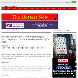 Wireless Audio Devices Market 2021: Emerging Technologies and Comprehensive Research Study Till 2027