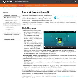 Context Aware (Gimbal) - Mobile Technologies - Qualcomm Developer Network - Cisco Firefox