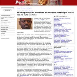 ORIDEV participe au dynamisme des nouvelles technologies dans la société civile béninoise - AEDEV - Internet au service du développement durable