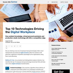 Top 10 Technologies Driving the Digital Workplace