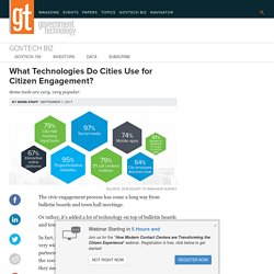 What Technologies Do Cities Use for Citizen Engagement?