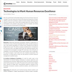 Technologies to Mark Human Resources Excellence
