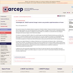 Technologies 5G&nbsp;: l’ARCEP autorise Orange à mener une première expérimentation en France