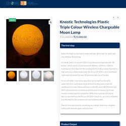 Knostic Technologies Plastic Triple Colour Wireless Chargeable Moon Lamp – Global3dhub
