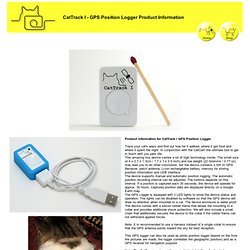 Mr. Lee Pet Technologies: CatTrack™ GPS Position Logger product information