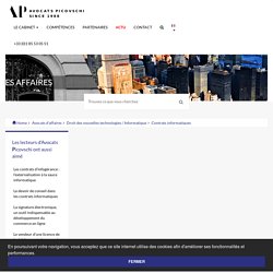 Obligations autour des contrats ASP - Droit des nouvelles technologies / Informatique