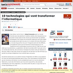 10 technologies qui vont transformer l'informatique : Introduction