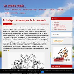 Technologies pour la vie en autarcie