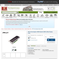 PNY Technologies nVIDIA Quadro 4000 for Mac VCQ4000MAC-PB B