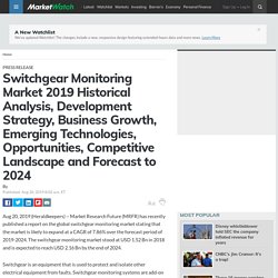Switchgear Monitoring Market 2019 Historical Analysis, Development Strategy, Business Growth, Emerging Technologies, Opportunities, Competitive Landscape and Forecast to 2024