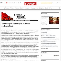 Technologies numériques et travail parlementaire - Les cuisines