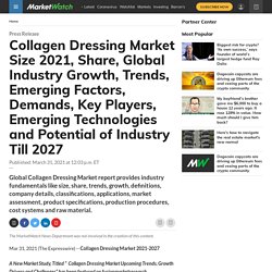 Collagen Dressing Market Size 2021, Share, Global Industry Growth, Trends, Emerging Factors, Demands, Key Players, Emerging Technologies and Potential of Industry Till 2027