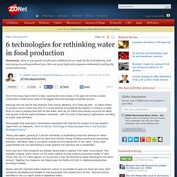 6 technologies for rethinking water in food production