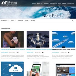 Blogs on Microsoft technologies, SharePoint, cloud, Azure, Intranet
