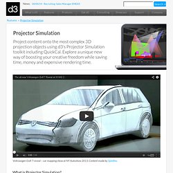 Features - Projector Simulation