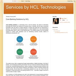 Core Banking Solutions by HCL