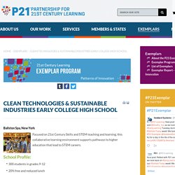 Clean Technologies & Sustainable Industries Early College High School