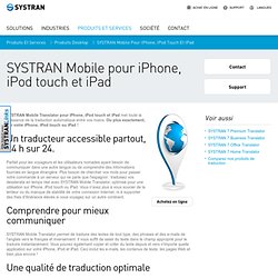 Mobile Translator pour iPhone, iPod touch et iPad