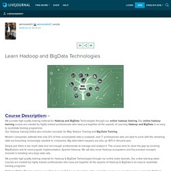 Learn Hadoop and BigData Technologies: vernonemrit