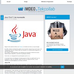 Java 10 et 11, les nouveautés - Veille technologique et technique par l'agence de développement web iMDEO