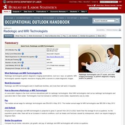 Radiologic Technologist Occupational Outlook