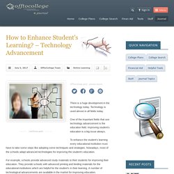 How to Enhance Student’s Learning? – Technology Advancement