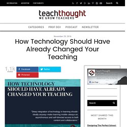 How Technology Should Have Already Changed Your Teaching