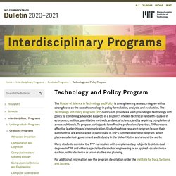 Technology and Policy Program < MIT