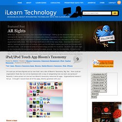 iPad/iPod Touch App Bloom’s Taxonomy