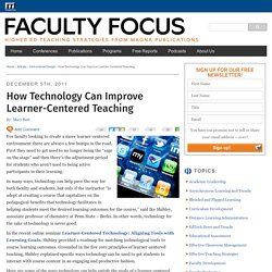 How Technology Can Improve Learner-Centered Teaching