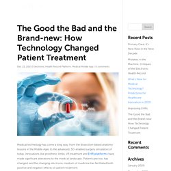 The Good the Bad and the Brand-new: How Technology Changed Patient Treatment